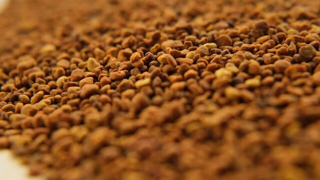 propolis. Beekeeping product. honey propolis granules close-up. Honey and pollen