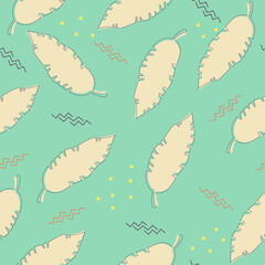 Pattern from different tropical leaves.