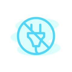 Illustration Vector graphic of power plug icon. Fit for electric, socket, cable etc.