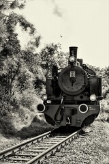 Dampflok im Museumsbetrieb