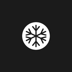 snow flake icon. Vector Illustration for mobile concept and web design.