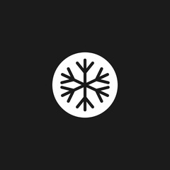 snow flake icon. Vector Illustration for mobile concept and web design.