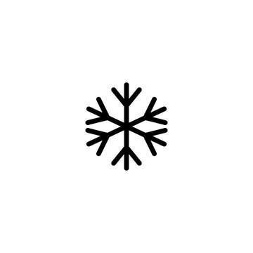 snow flake icon. Vector Illustration for mobile concept and web design.