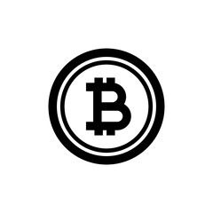 Obraz premium bitcoin icon logo template