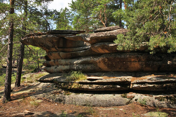 Fototapeta premium National Park Karkaraly near Karkaralinsk. Karaganda Oblast. Kazakhstan