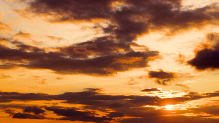 Fototapeta premium 落日と雲