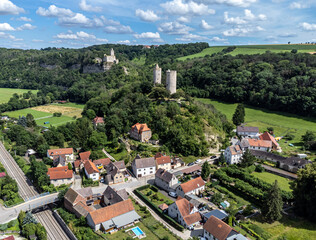 Saalburg und Rudelsburg bei Saaleck in Sachsen-Anhalt