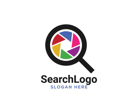 search logo vector creative design template