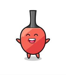happy baby table tennis racket cartoon character