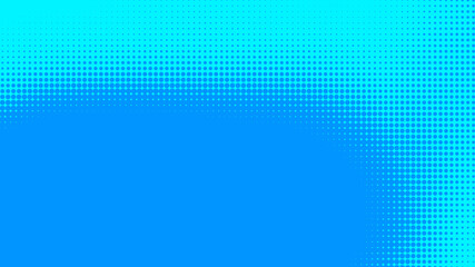 Fototapeta premium Dots halftone blue color pattern gradient texture with technology digital background. Dots pop art comics with summer background.