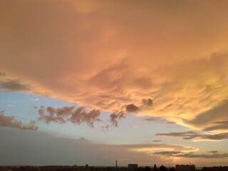 Fototapeta premium sunset in the city