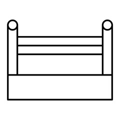 Vector Boxing Ring Outline Icon Design