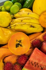 vegetables, fruits and colors