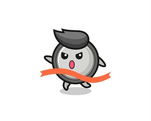 cute button cell illustration is reaching the finish