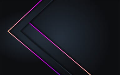 Abstract dark background with color full line
