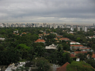 Fototapeta na wymiar Vista Jardim Europa - São Paulo