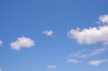 Beautiful blue clear sky background