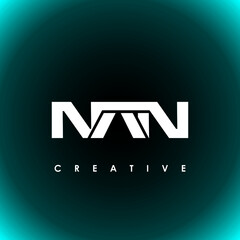 NAN Letter Initial Logo Design Template Vector Illustration