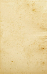 background of empty stained old paper, top view