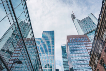 Bankenviertel als Skyline von Frankfurt am Main