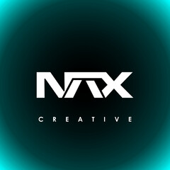NAX Letter Initial Logo Design Template Vector Illustration
