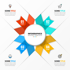 Infographic design template. Creative concept with 4 steps