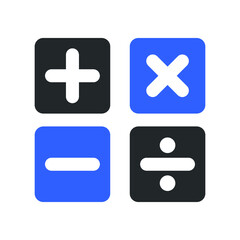 Fototapeta premium calculation sign icon design vector