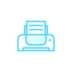 Illustration Vector graphic of printer icon. Fit for printout, office, document, inkjet etc.