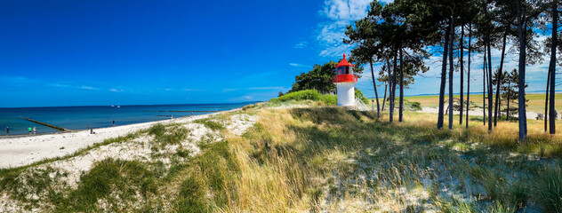 Das Leuchtfeuer Gellen auf Hiddensee.