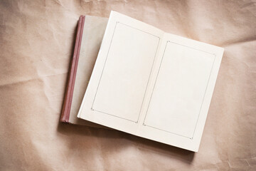 Fototapeta premium Two books on paper background