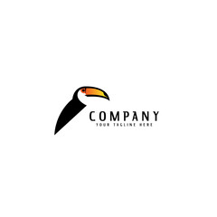 toucan bird logo design. logo template