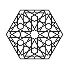 Islamic pattern for laser cutting