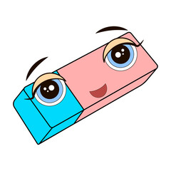 school supplies, school stationery, cute eraser with eyes