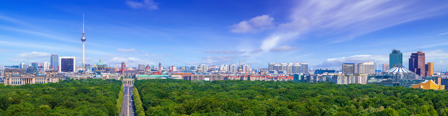 panoramic view at the city center of berlin