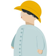 a profile of a girl with a hat