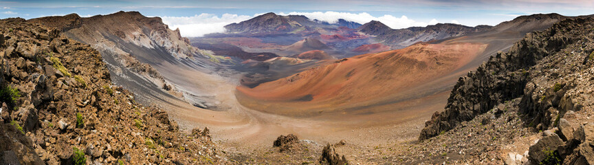 Haleakala National Park Volcano Crater Summit Panoramic View - 445196054