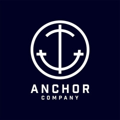 Anchor Logo Design, Marine Retro Emblems