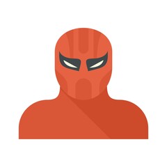 Party superhero icon flat isolated vector