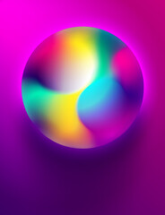 Glowing bright neon abstract background for fashion trend poster