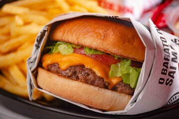 Hamburguer embrulhado