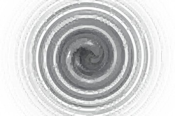 black and white spiral of polygons 