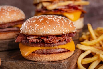 Hamburguer duplo com bacon