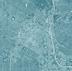 map of the city of Downtown Los-Angeles, USA