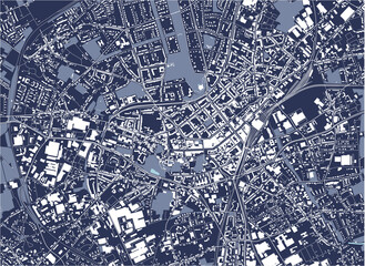 map of the city of Monchengladbach, Germany