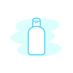 Illustration Vector graphic of shampoo bottle icon. Fit for container, tube, package, shower etc.
