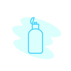 Illustration Vector graphic of shampoo bottle icon. Fit for container, tube, package, shower etc.