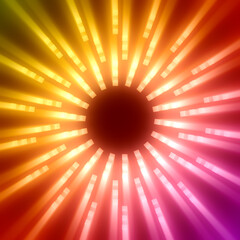 Abstract geometry background with rays of light