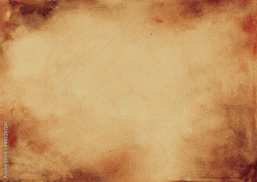 Poster old paper texture in brown. aged and weathered paper forming ancient texture for a decorative projec