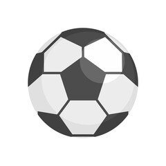 Soccer ball icon flat isolated vector