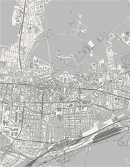 map of the city of Karlsruhe, Germany